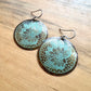 Etched Brass Metal Earrings - Mystic Cockatoo