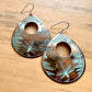 Etched Brass Metal Earrings - Large Dragonfly