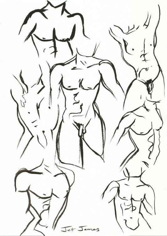 'Male Nude Series' Fine Art Print