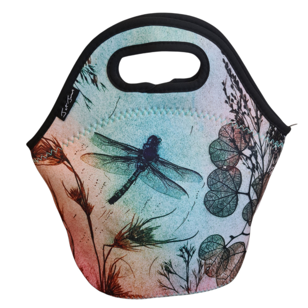 Warm Dragonfly Lunch Tote