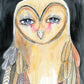 Human Owl Art Print