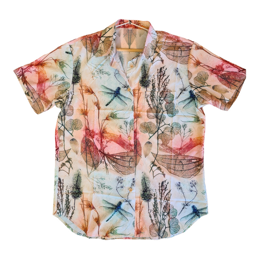 Warm Dragonfly Design Shirt