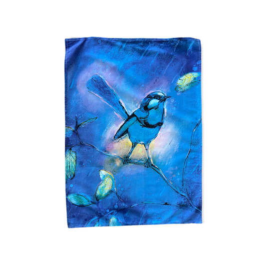 Tea Towel - Blue Wren