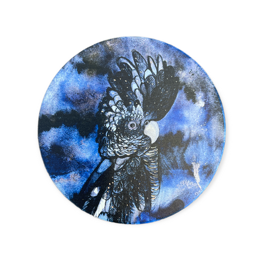 Mystic Cockatoo Ceramic Coaster