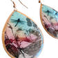 Handmade Metal Earrings - Rustic Dragonfly