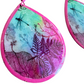 Handmade Metal Earrings - Rainbow Dragonfly