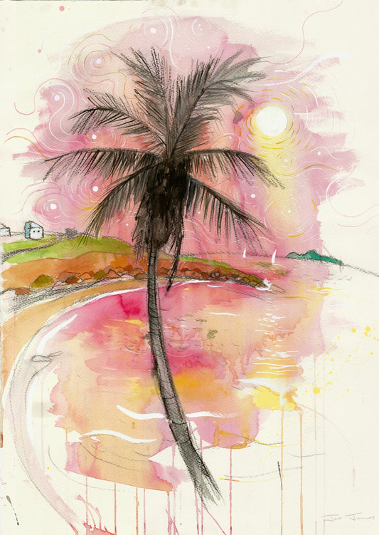 'Pink Palm' Fine Art Print