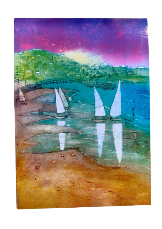 Postcard - Sunset Sailing