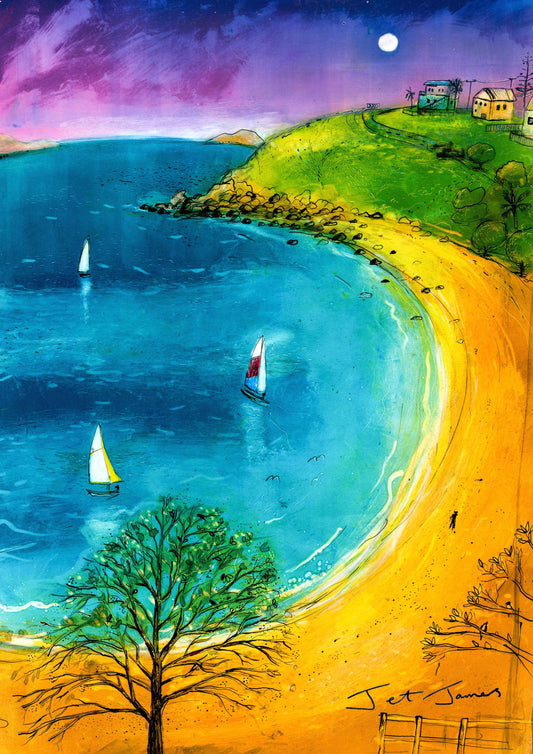 Rainbow Cooee Bay Art Print