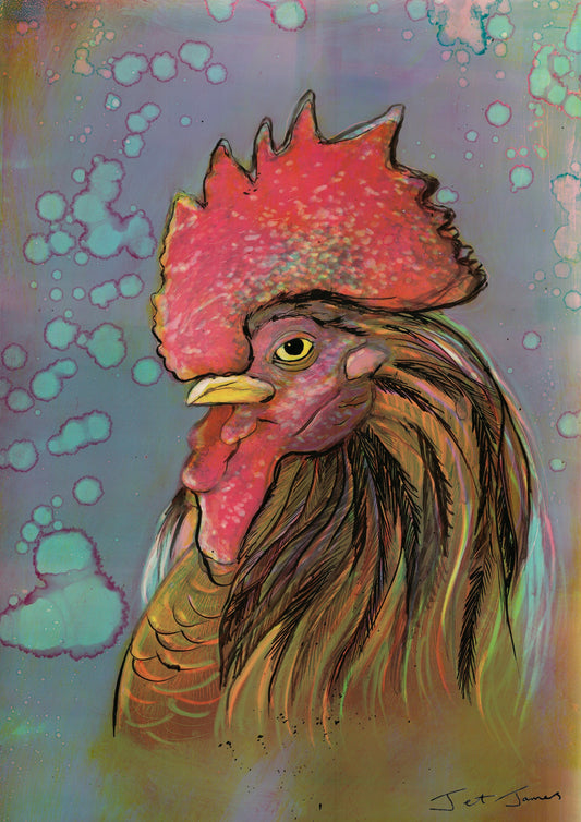 'Roopert The Rooster' Fine Art Print