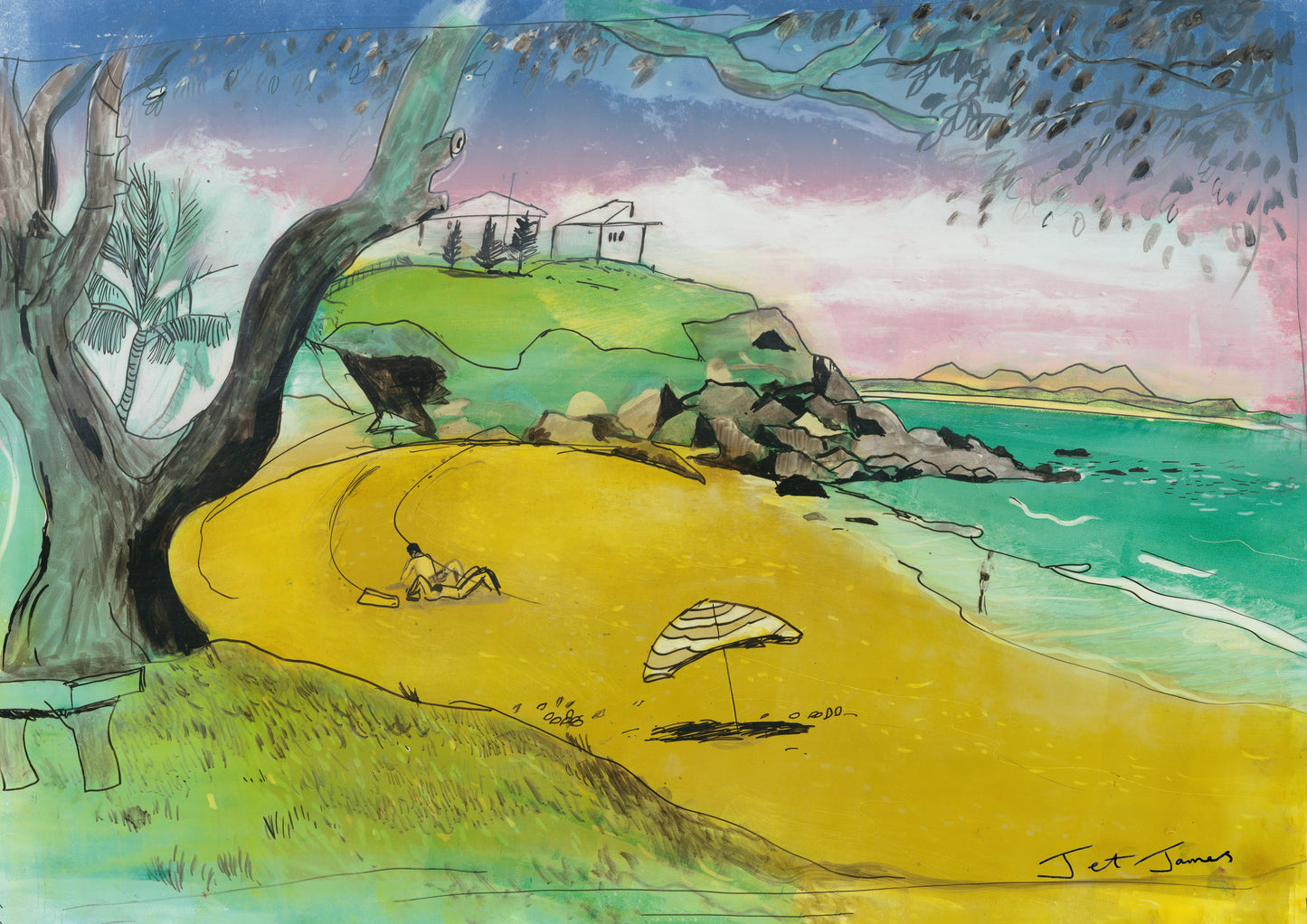 'Sitting At Cooee Bay' Fine Art Print
