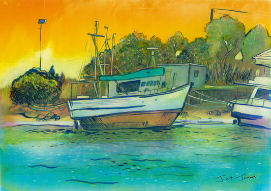 'Sunset At Ross Creek' Fine Art Print