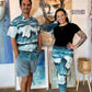 3/4 Length 'Waves' Leggings
