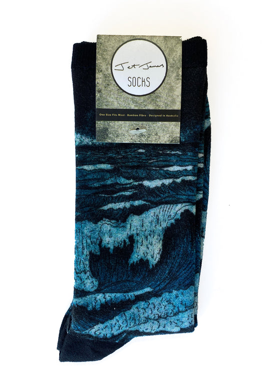 Bamboo Socks - Waves