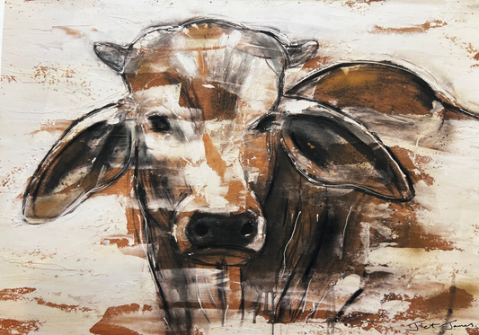'White Bull' Fine Art Print