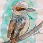 Kookaburra from the Balcony - Original Watercolour Artwork