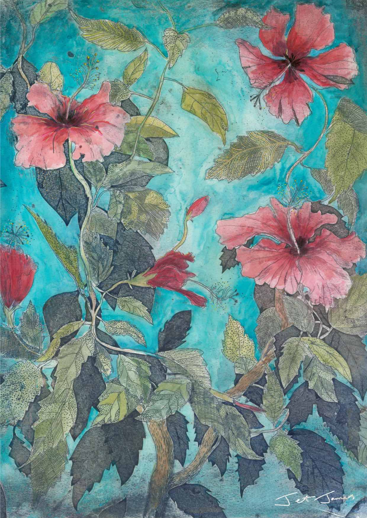 Hibiscus Cycle Fine Art Print