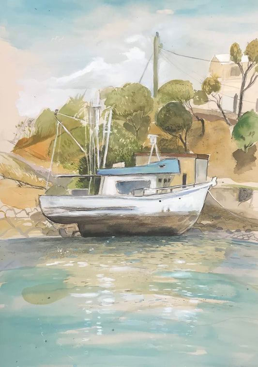 Ross Creek Boat Fine Art Print