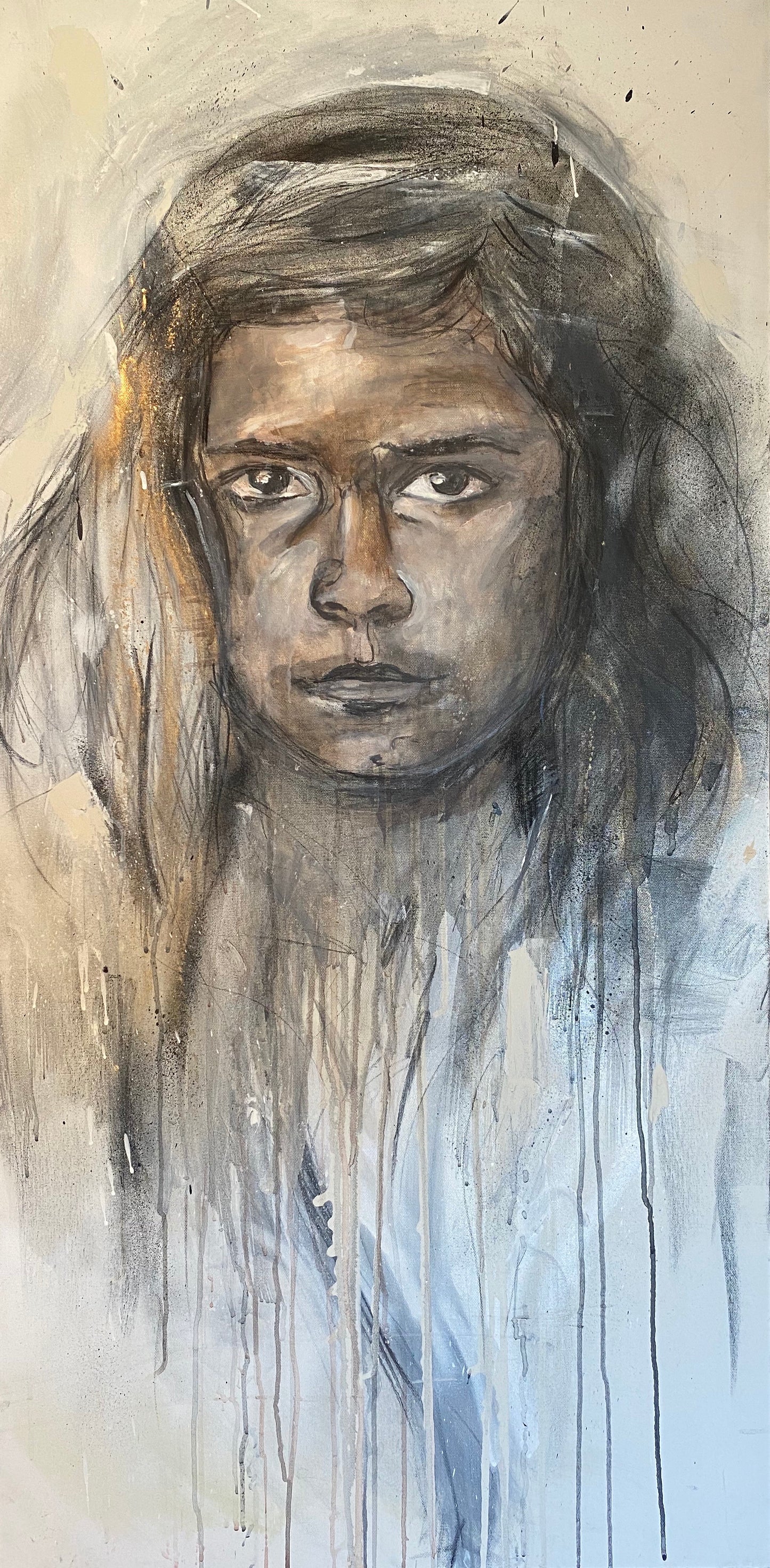 'Shy' - Original Artwork Framed