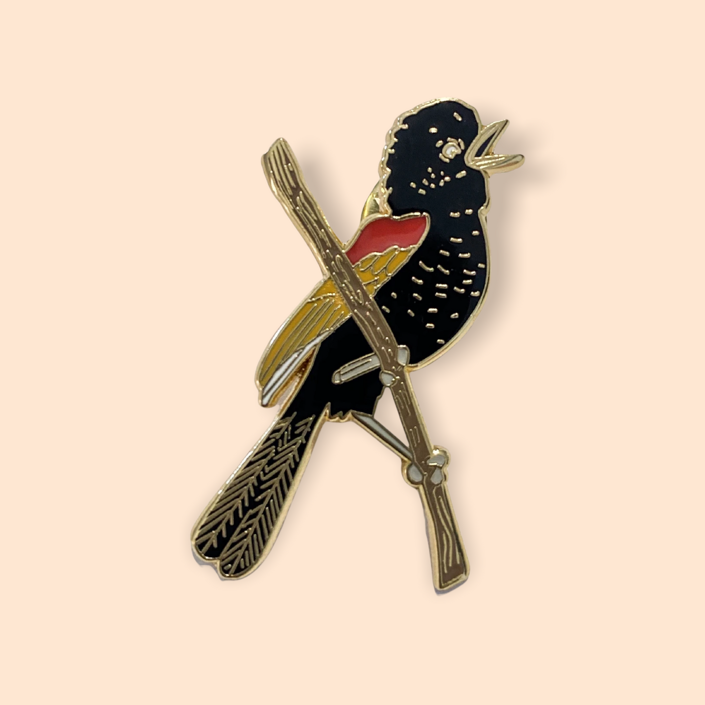 Red-Backed Fairy Wren Pin Badge