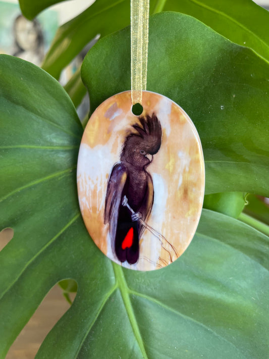 Christmas Ornament - Red-Tailed Black Cockatoo