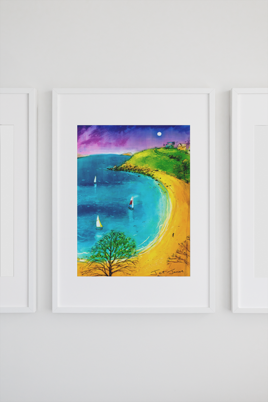 Rainbow Cooee Bay Art Print