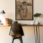 'Brown Calf' Fine Art Print