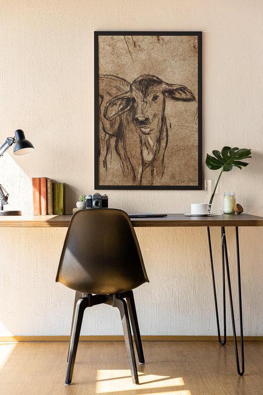 'Brown Calf' Fine Art Print