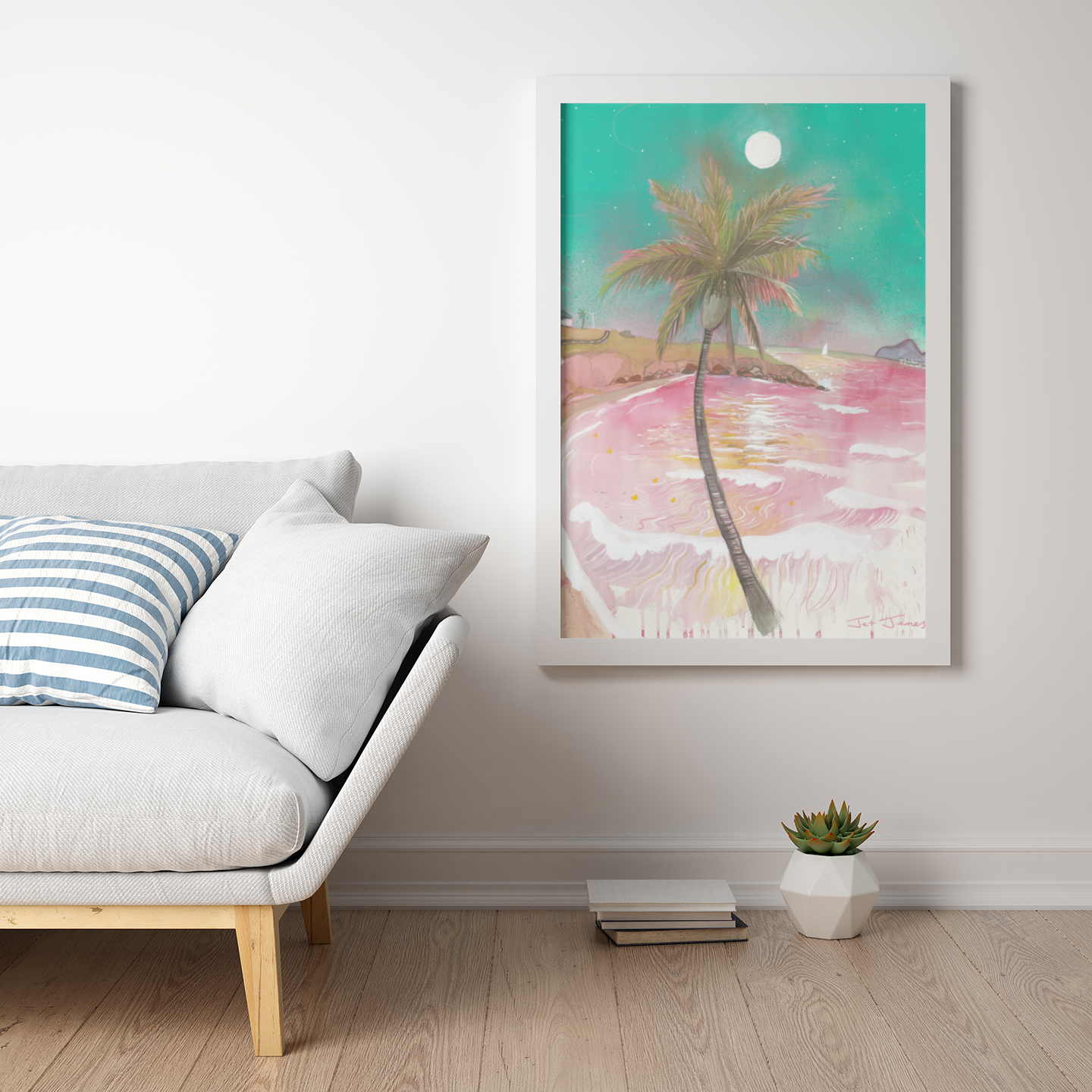 'Moonrise Palm' Fine Art Print