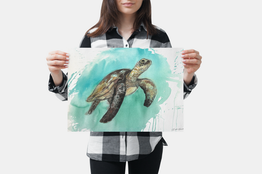 'Sea Turtle' Fine Art Print