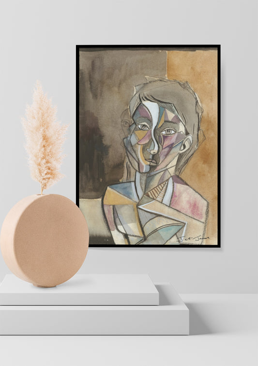 'Abstract Boy' Fine Art Print