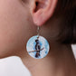 Red Tail Cockatoo -  Wooden Earrings