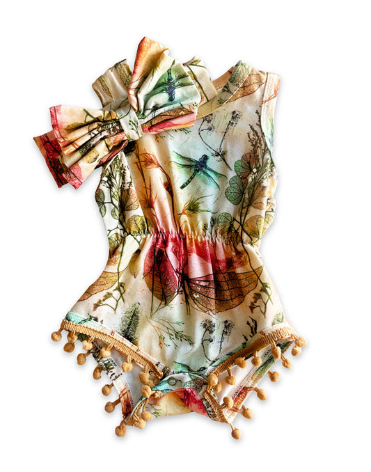 Muted Dragonfly - Baby Romper
